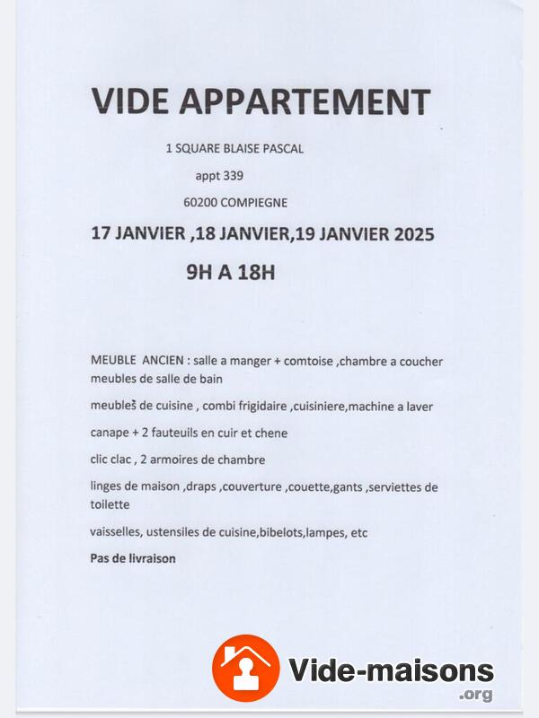 Vide appartement