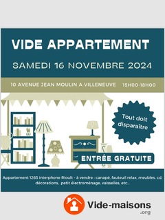 Photo du vide-maison Vide appartement