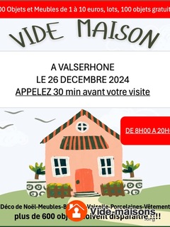 Vide maison de 8H00 à 20H30 appeler avant tout déplacement